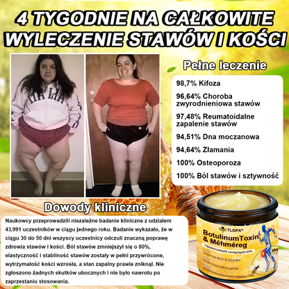 🏆 TLOPA® Botulinum Toxin és Méhméreg Fájdalomcsillapító Csontgyógyító Krém🐝 🔥(Kifejezetten időseknek & ortopéd szakorvosok ajánlásával)🦴