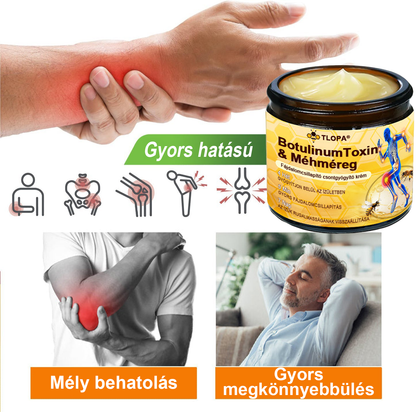 🏆 TLOPA® Botulinum Toxin és Méhméreg Fájdalomcsillapító Csontgyógyító Krém🐝 🔥(Kifejezetten időseknek & ortopéd szakorvosok ajánlásával)🦴