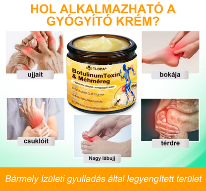 🏆 TLOPA® Botulinum Toxin és Méhméreg Fájdalomcsillapító Csontgyógyító Krém🐝 🔥(Kifejezetten időseknek & ortopéd szakorvosok ajánlásával)🦴